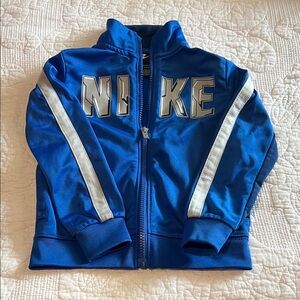 Nike Royal Blue Jacket with Silver Stripes
